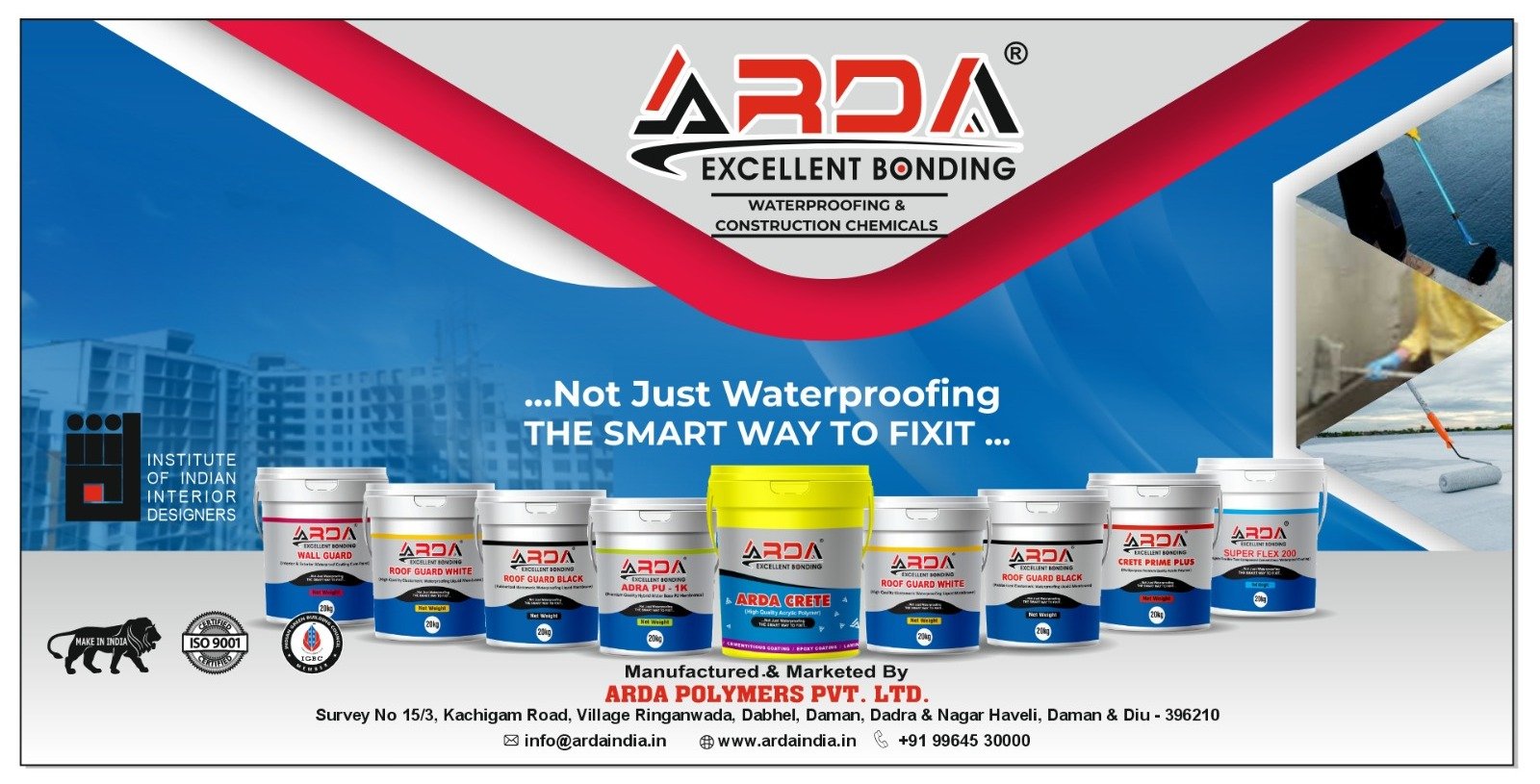 ARDA Polymers Pvt. Ltd. — Not Just Waterproofing, The Smart Way To Fixit